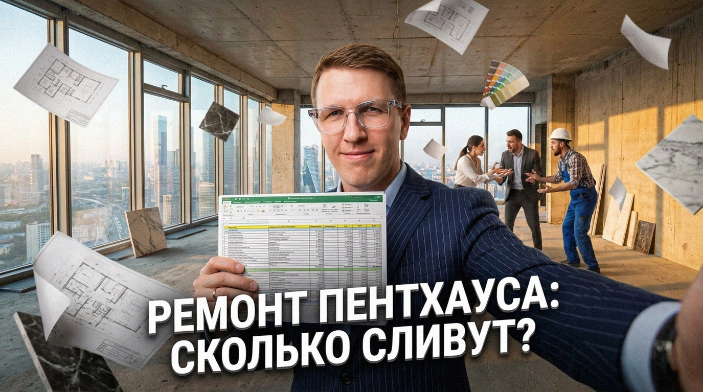 Пентхаус без отделки в Москве: как рассчитать бюджет на ремонт