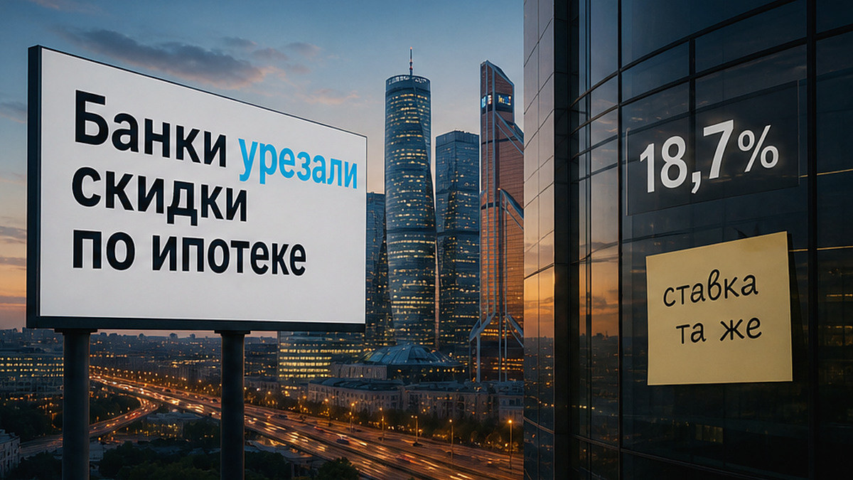 Банки режут скидку по ипотеке на новостройку при той же ставке