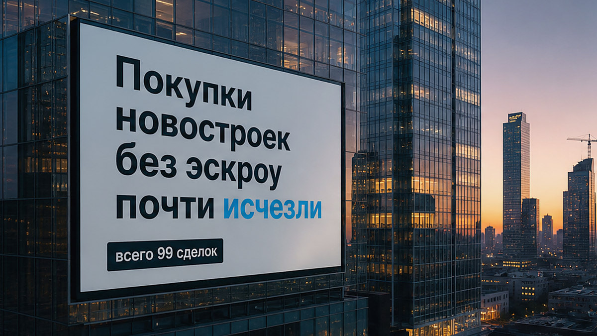 Сделки без эскроу на новостройках Москвы почти исчезли