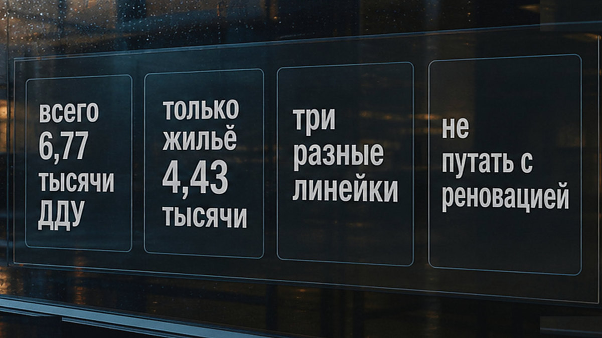 Сравнение объёма июльских ДДУ по жилой недвижимости и всему городу