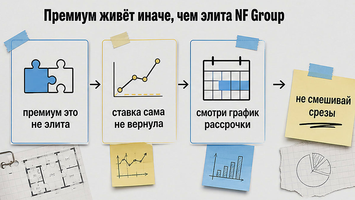 Схема: премиум и элита — разные срезы, ставка сама ипотечную долю не вернула