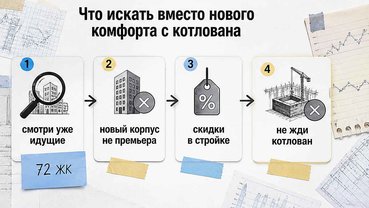 Схема: что смотреть вместо котлована комфорта в старой Москве