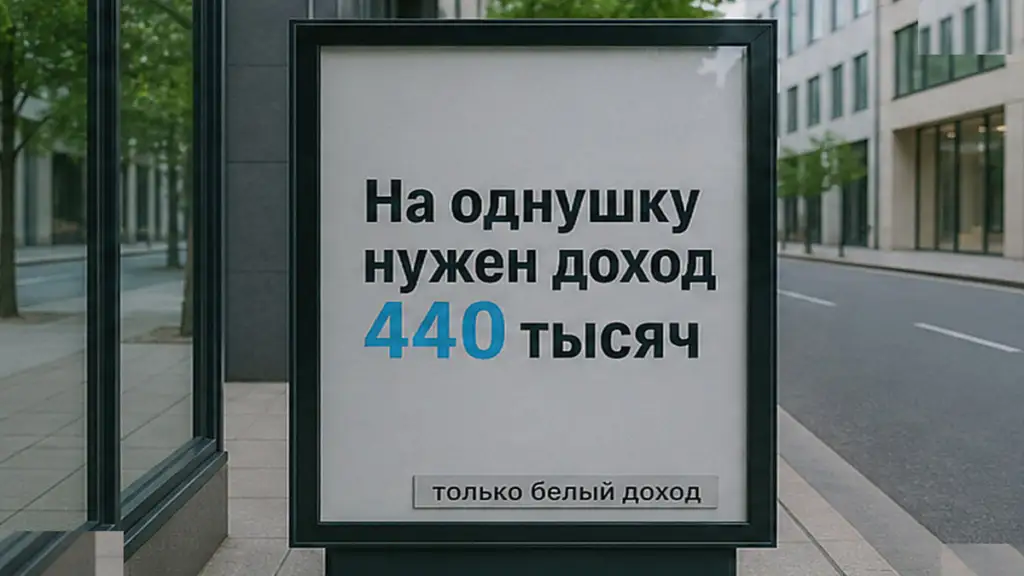 Ипотека на однушку в московской новостройке требует доход 440 тысяч