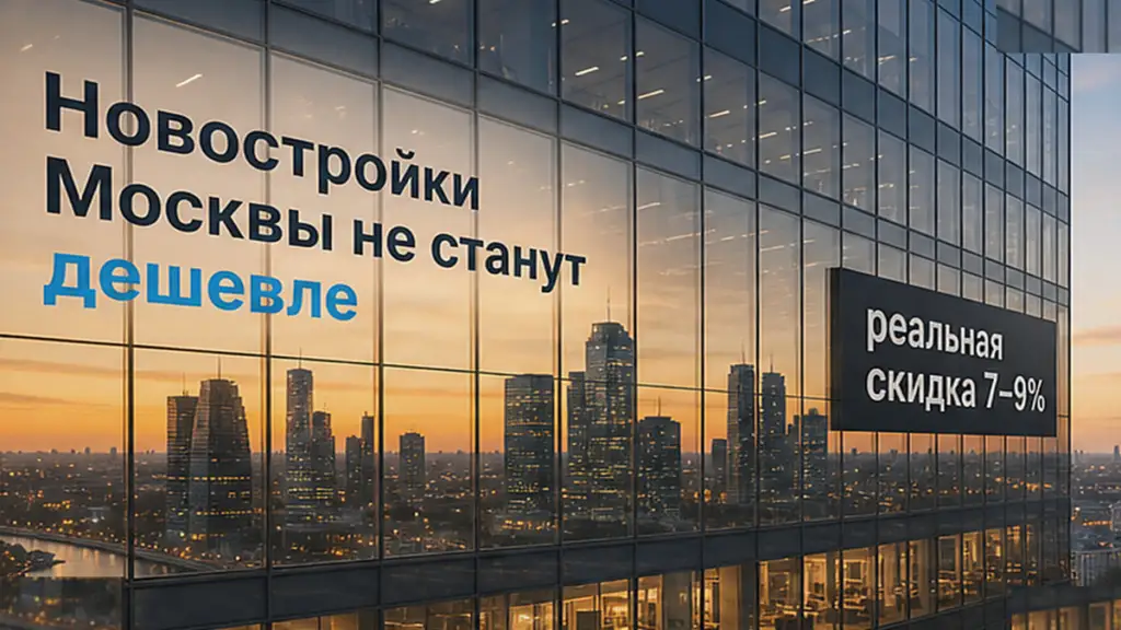 ЦИАН не ждёт обвала номинального прайса новостроек Москвы