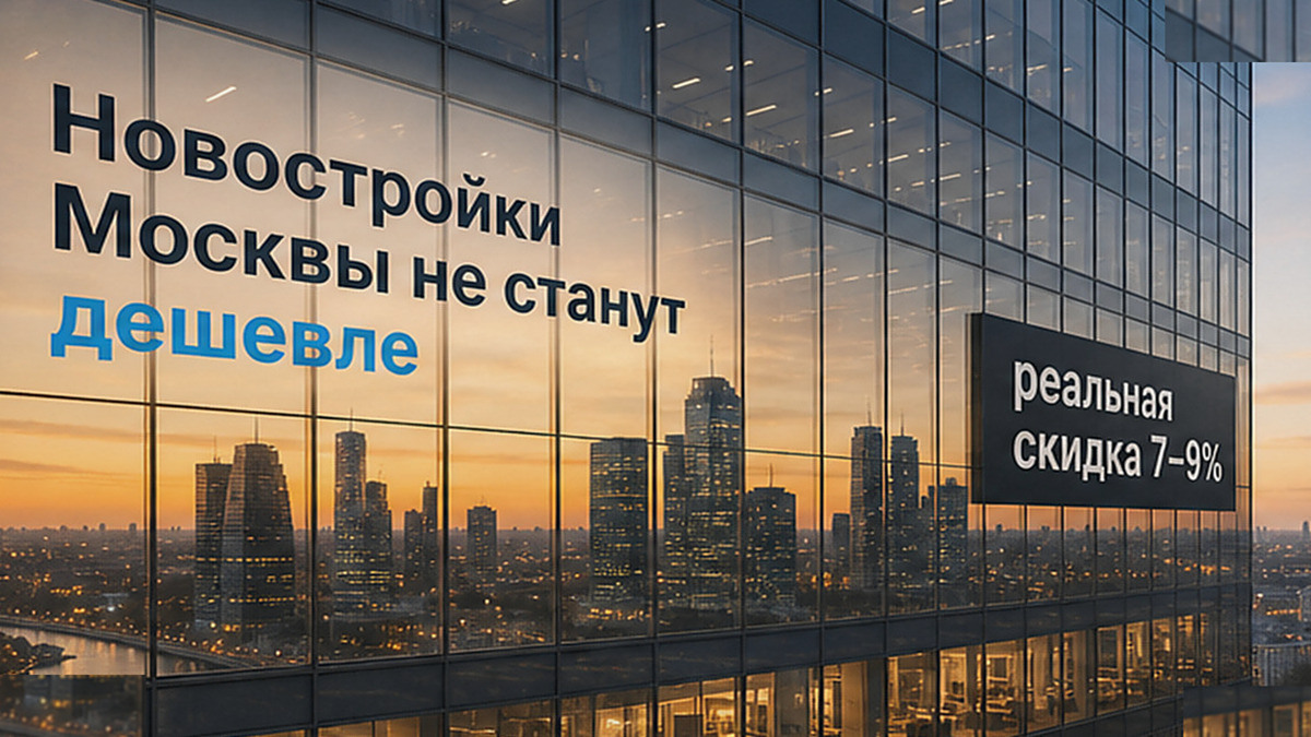 ЦИАН не ждёт обвала номинального прайса новостроек Москвы