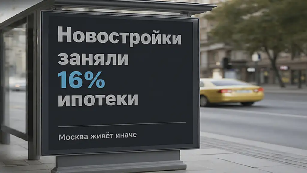 Новостройки заняли 16% июльских выдач ипотеки РФ по ОКБ