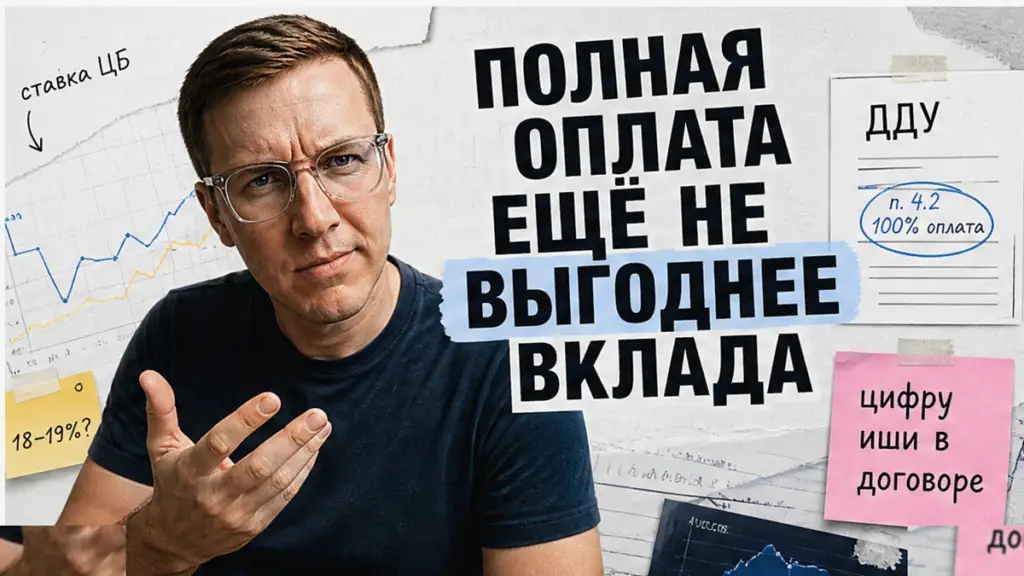 Покупатель сверяет полную оплату новостройки со вкладом и ипотекой