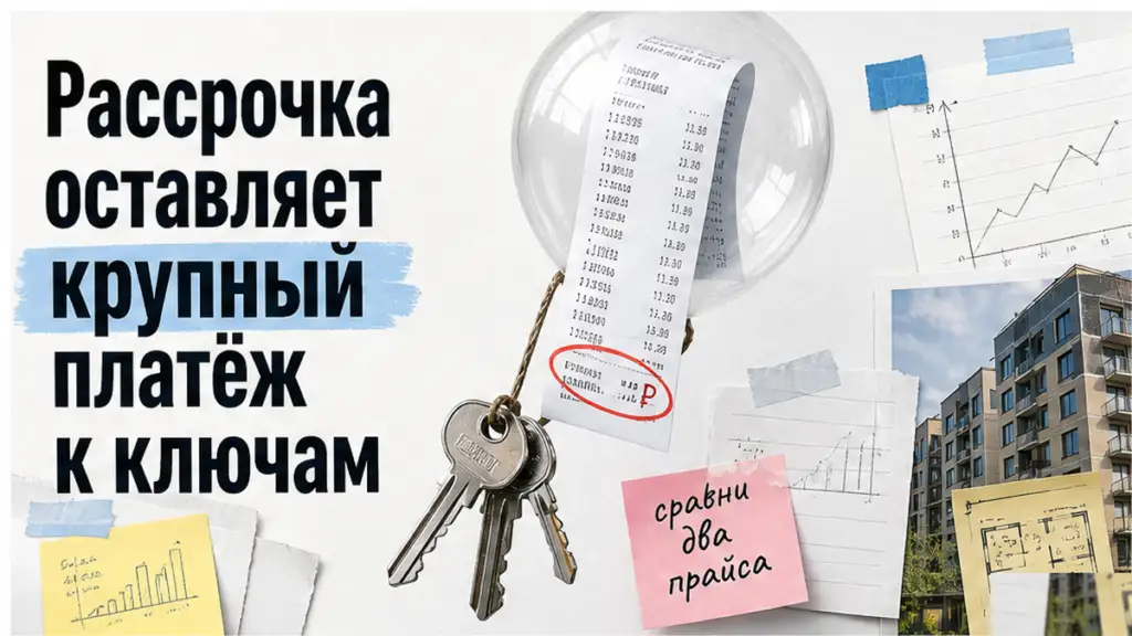 Рассрочка на новостройку оставляет крупный платёж к сдаче