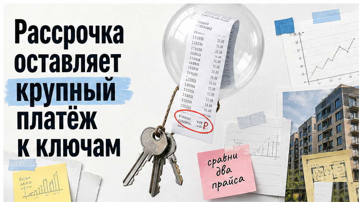 Рассрочка на новостройку оставляет крупный платёж к сдаче