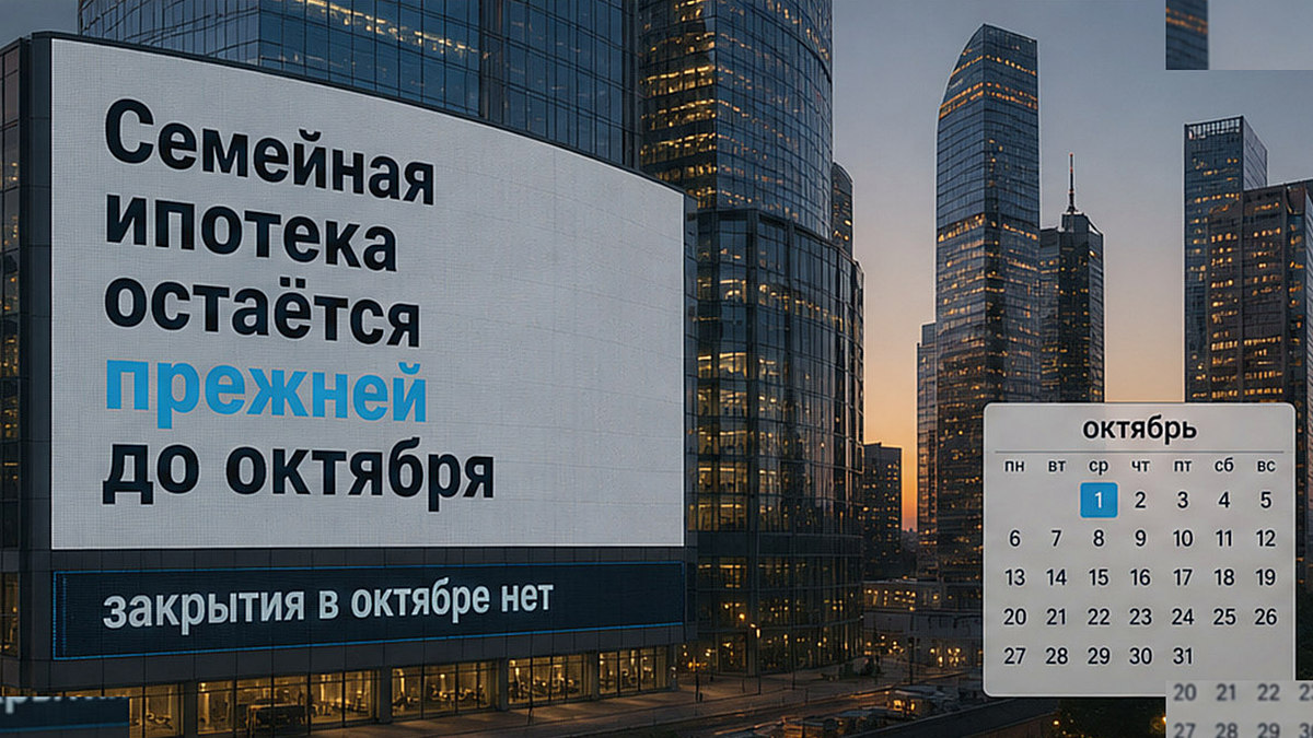 Семейная ипотека на новостройку остаётся прежней до октября