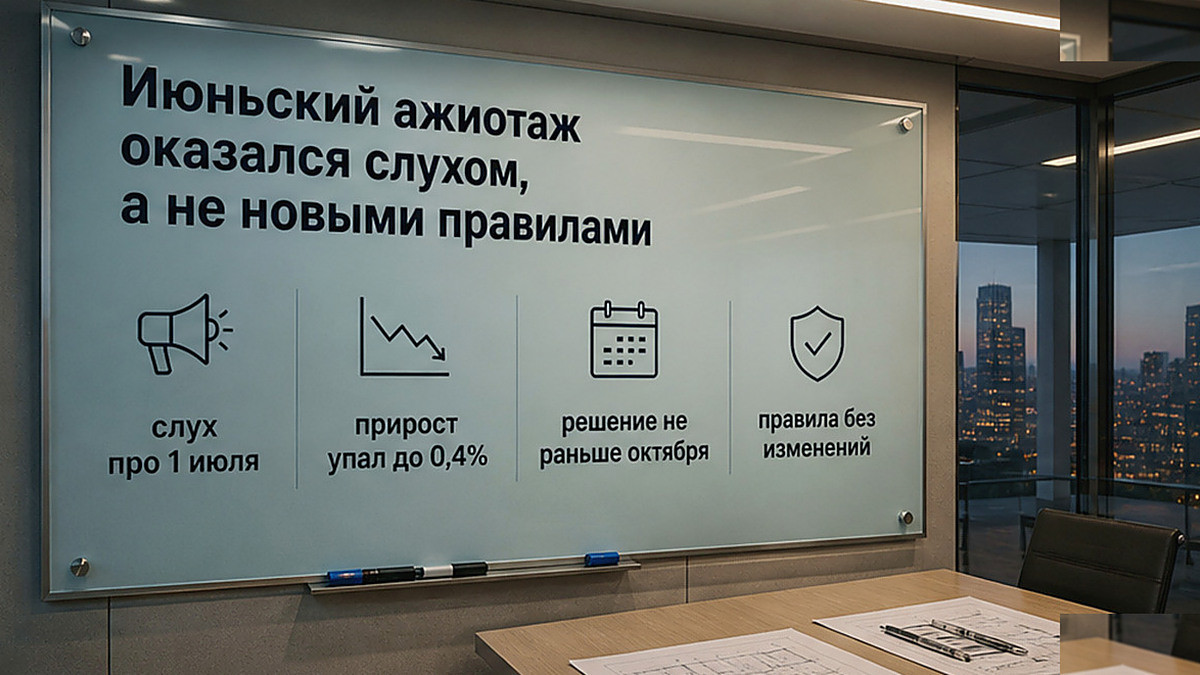 Схема: июньский ажиотаж был слухом, правила семейной ипотеки не менялись