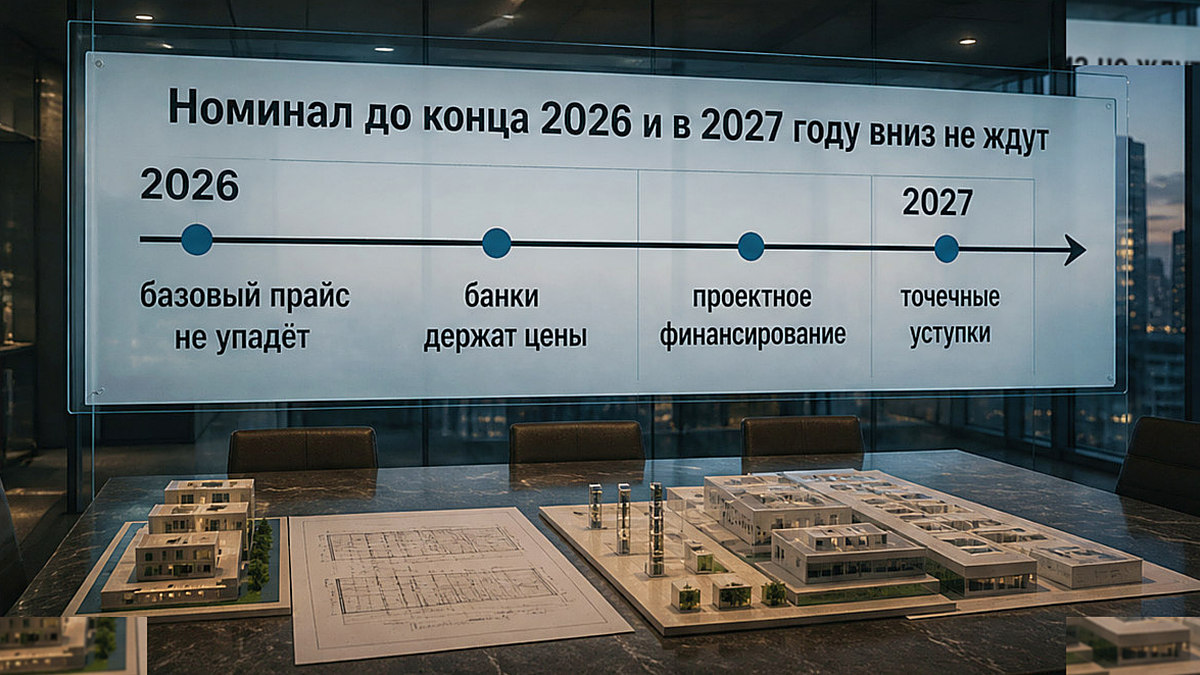 Схема: почему базовый прайс новостроек не ждут вниз в 2026–2027