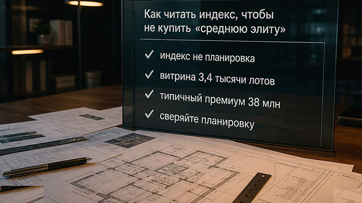 Чеклист: как читать индекс площади и не принять среднюю элиту за планировку