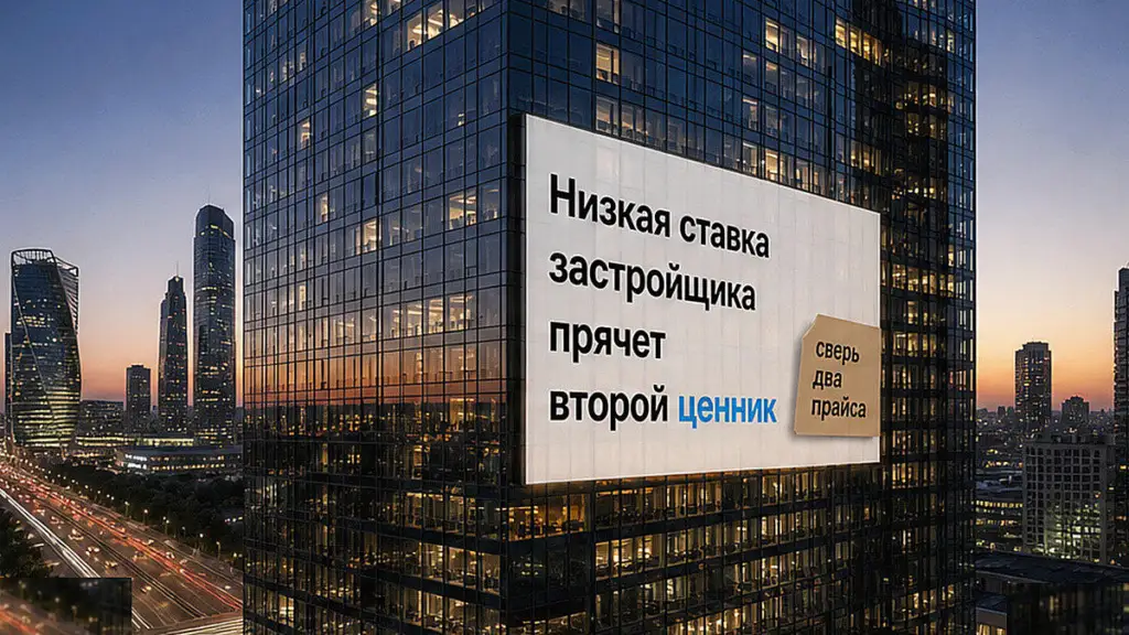 Субсидия ипотеки от застройщика ставит второй ценник на новостройку