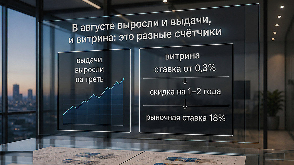 Схема: выдачи субсидированной ипотеки и витрина программ — разные счётчики