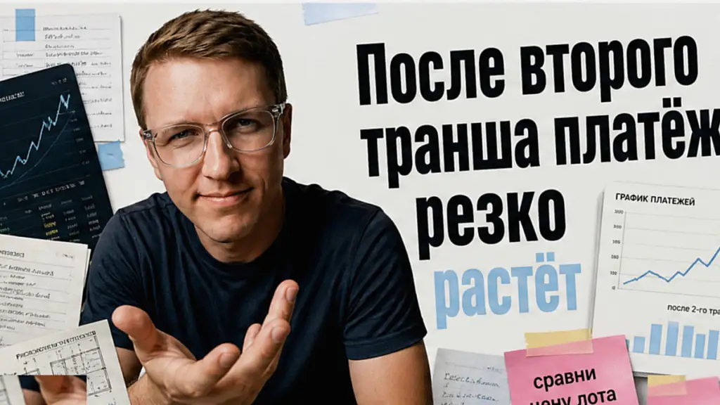 Траншевая ипотека поднимает платёж после второго транша