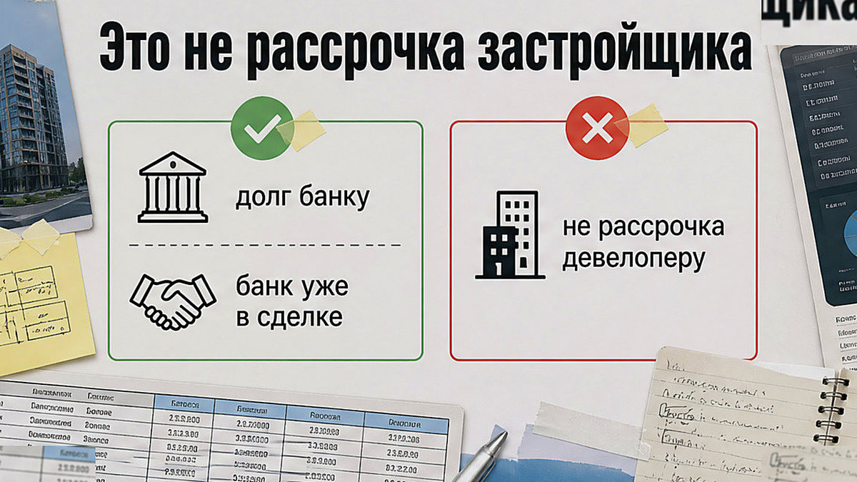 Сравнение: траншевая ипотека — долг банку, не рассрочка застройщика