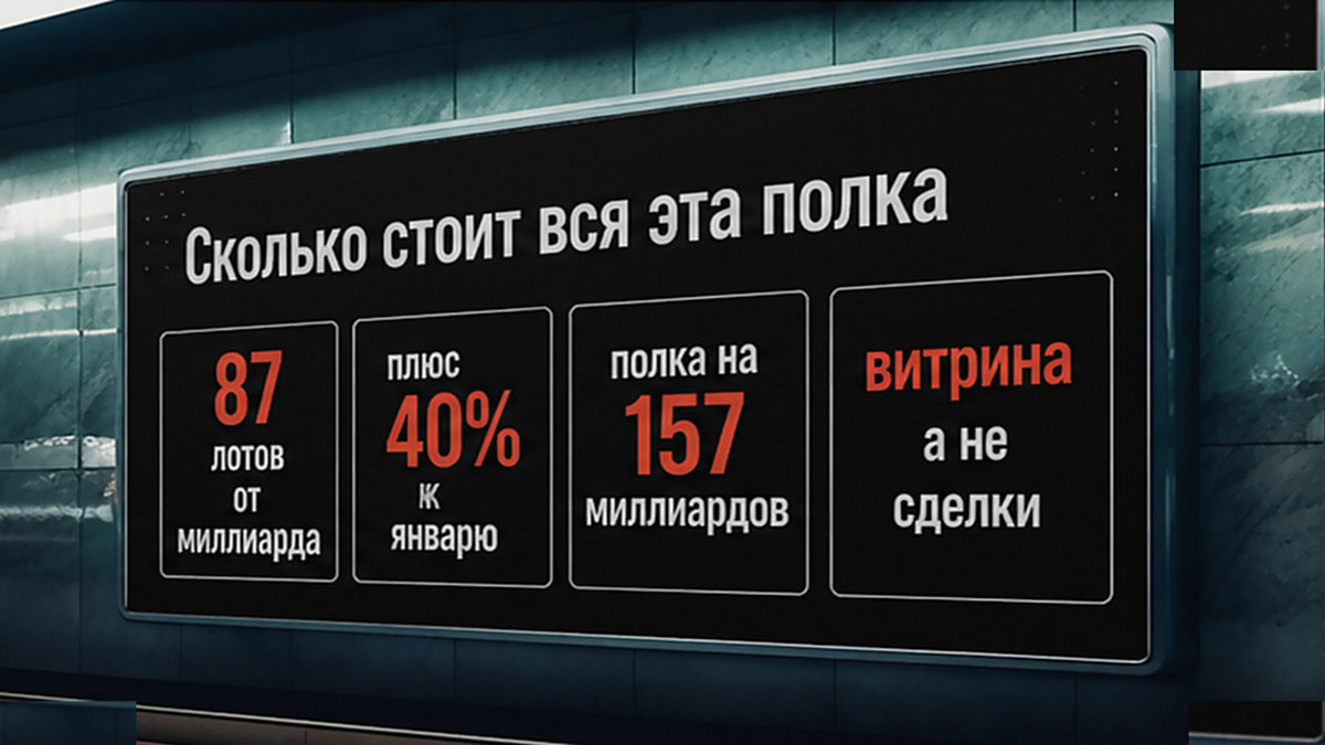 Инфографика: динамика стоимости и объема миллиардных лотов на витрине новостроек