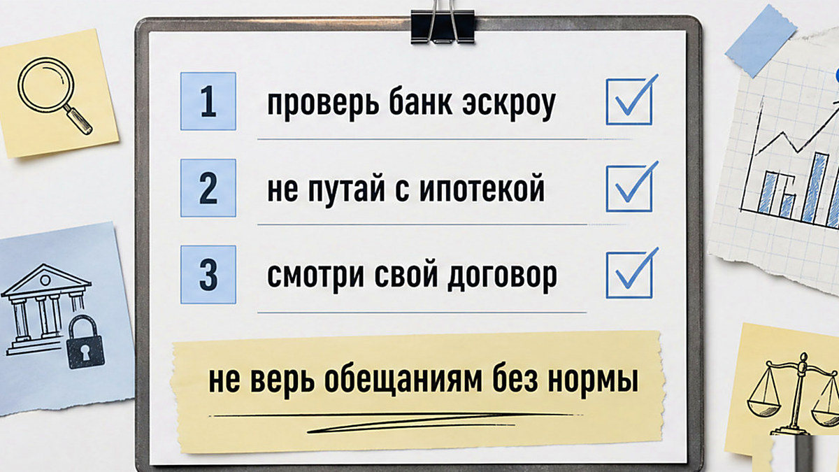 Чеклист: что проверить, если говорят о переносе эскроу