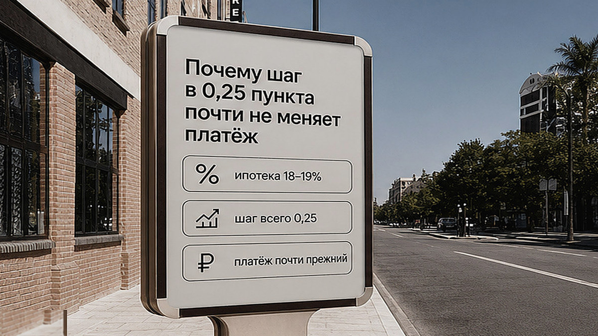 Сравнение шага ключевой ставки и изменения ипотечного платежа