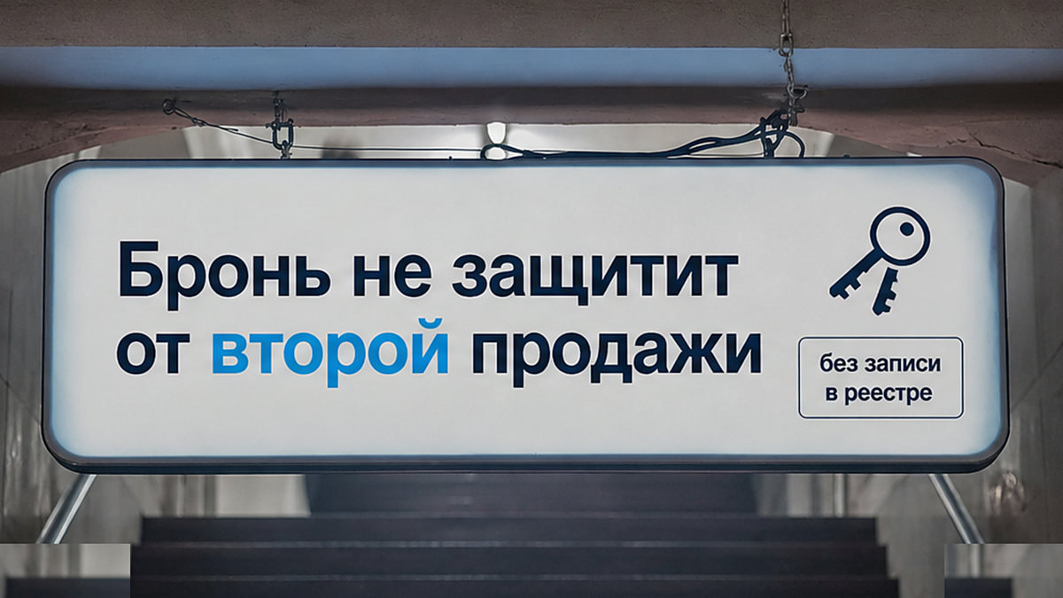 Предварительный ДДУ не защищает бронь от второй продажи