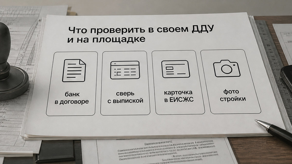 Чеклист проверки ДДУ, эскроу и статуса стройки для дольщика