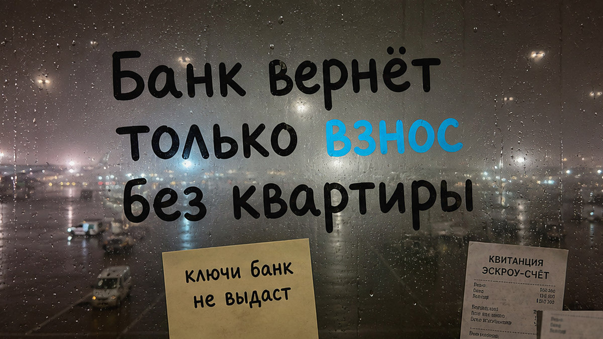 Банк при банкротстве застройщика вернёт сумму эскроу, не квартиру