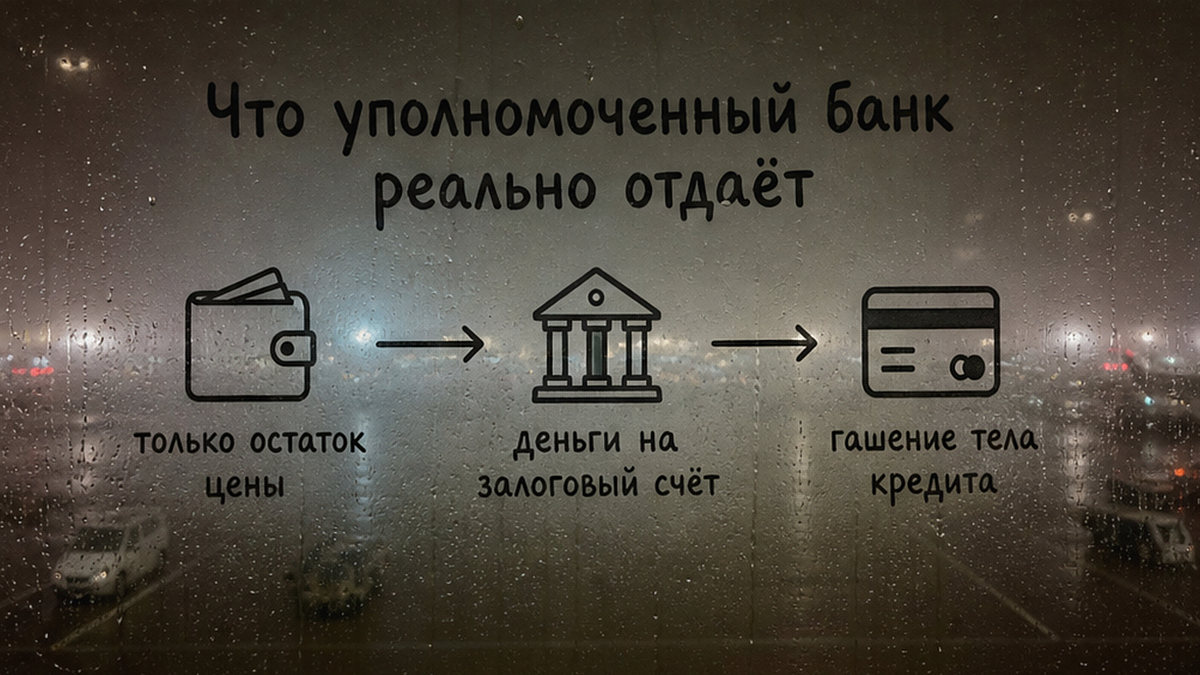 Схема: что уполномоченный банк переводит при расторжении ДДУ