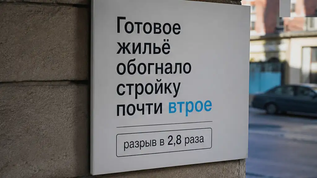Готовое жильё Москвы обгоняет стройку почти втрое по сделкам