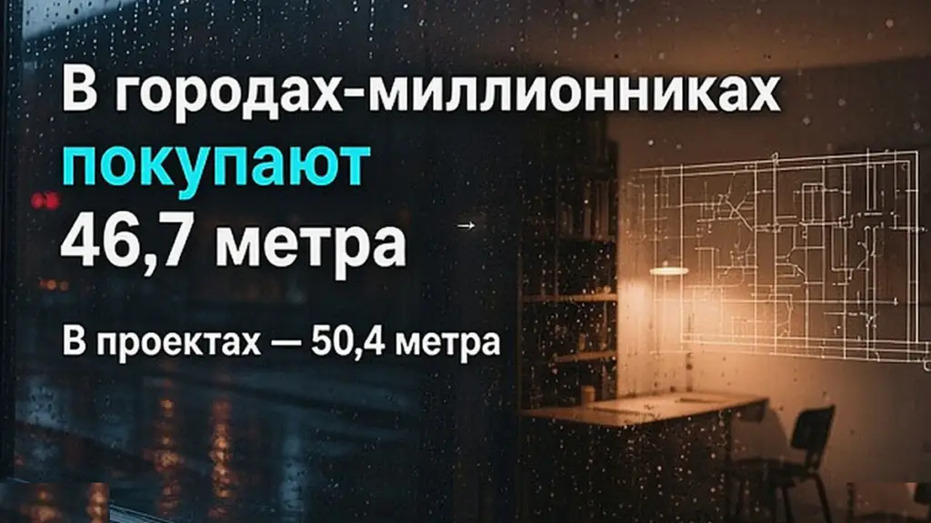 Купленный лот в миллионниках отстаёт от проектных 50,4 м²