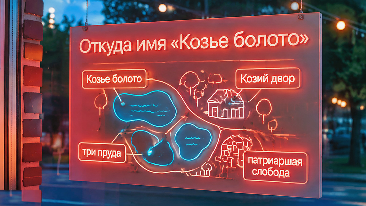 Схема: откуда на Патриках появилось имя «Козье болото»