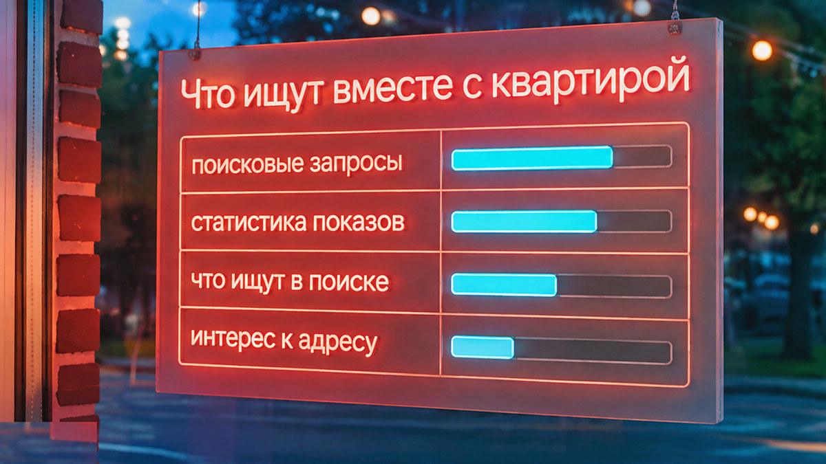 Инфографика: что ищут вместе с квартирой на Патриках