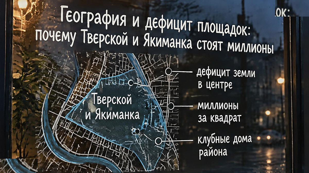 Схема: почему Тверской и Якиманка стоят миллионы за квадрат