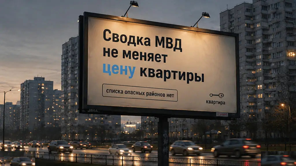 Статистика преступности Москвы не задаёт цену квартиры в районе