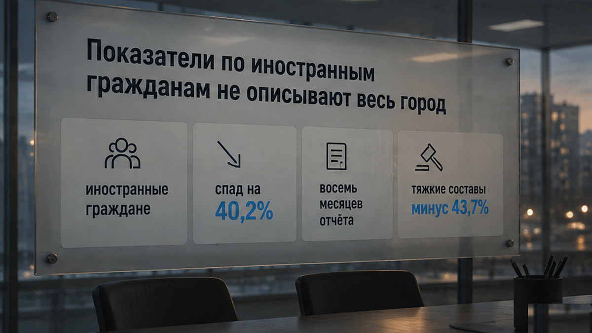 Инфографика: статистика по иностранным гражданам не описывает преступность всего города
