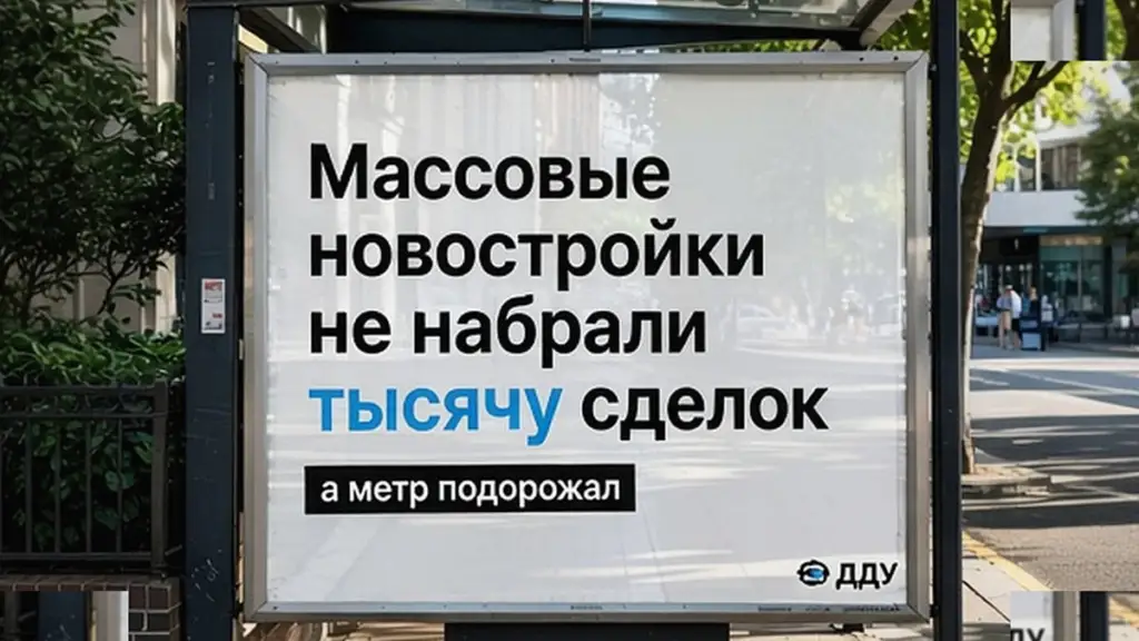 Массовые новостройки Москвы в августе не набрали тысячу ДДУ