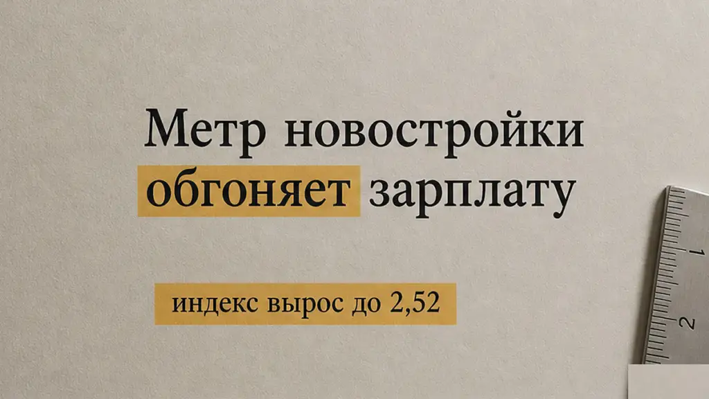 Прибавка к зарплате Москвы не приближает метр новостройки
