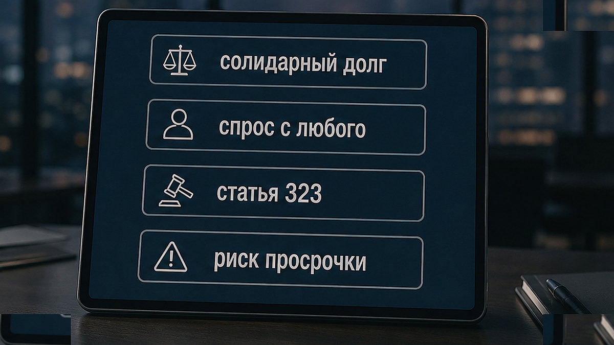 Таблица: солидарная ответственность созаёмщиков и право банка требовать долг