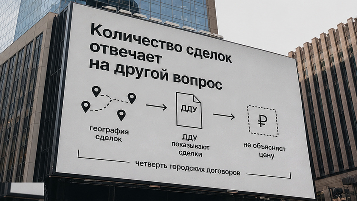 Схема: ДДУ показывают географию сделок, но не объясняют цену метра
