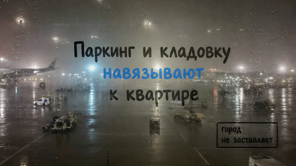 Офис продаж кладёт машиноместо и кладовку к квартире