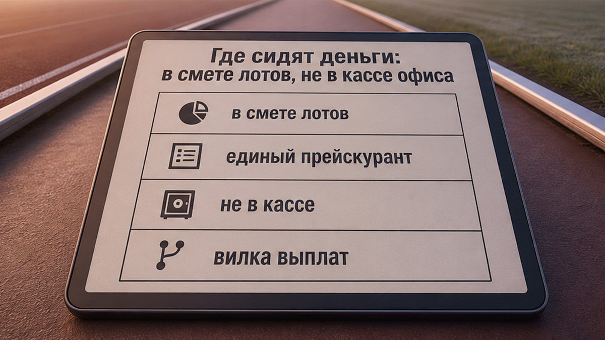 Таблица: где сидят деньги агентской комиссии в смете лотов