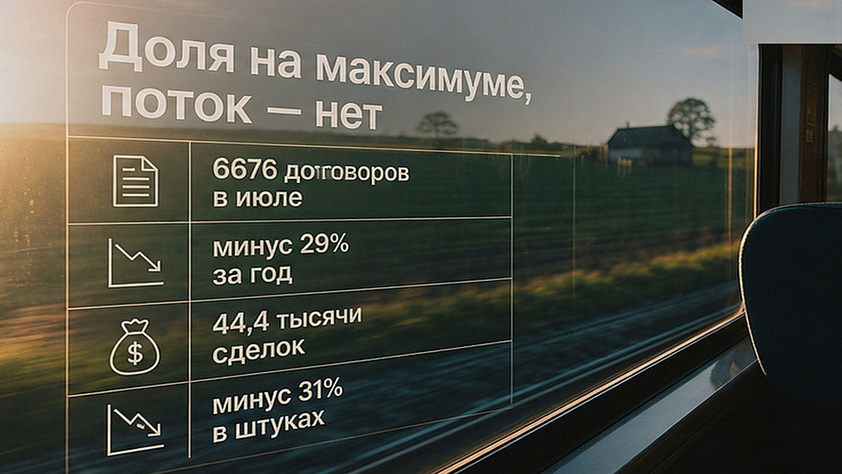 Таблица динамики зарегистрированных ДДУ с эскроу за июль и с начала года