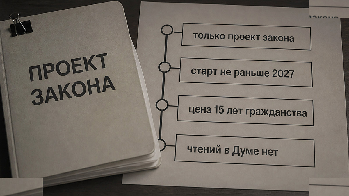 Схема: законопроект о выплате — проект, не действующая норма