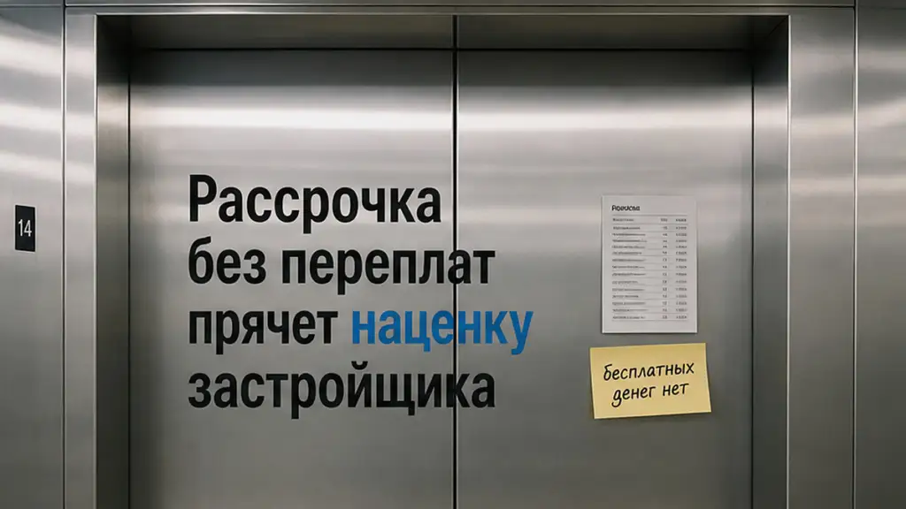Рассрочка 0% от застройщика расходится с прайсом полной оплаты