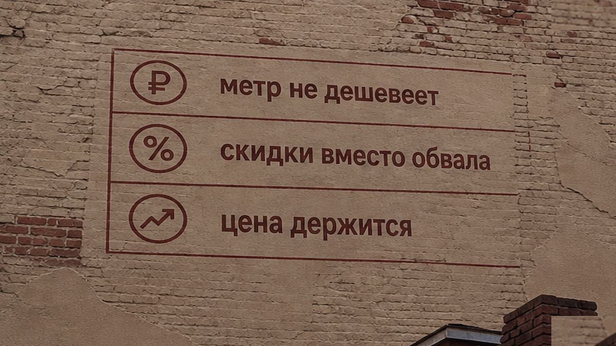 Сравнение трёх показателей цены квадратного метра в Москве