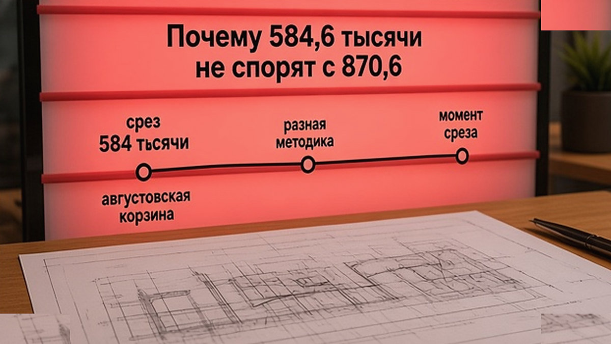 Таймлайн: почему срез 584,6 тысячи не спорит с корзиной