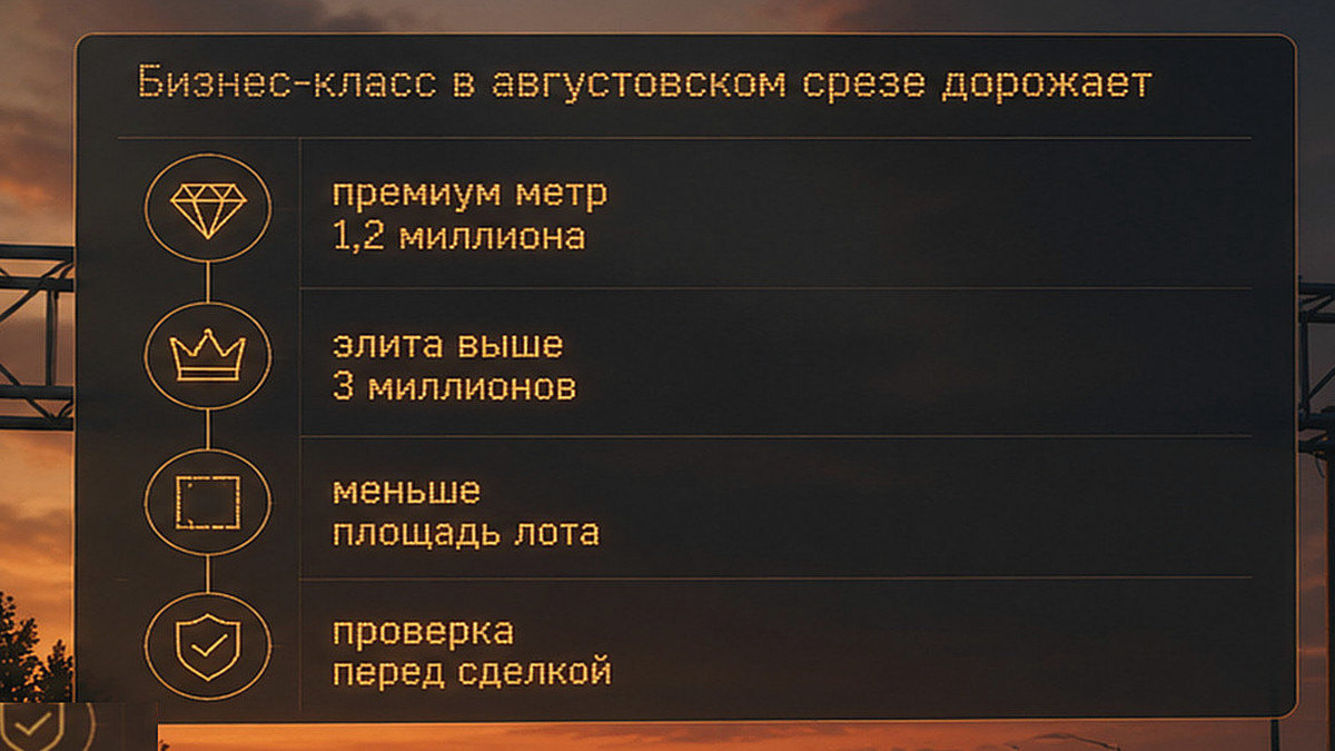 Инфографика изменения цен и площадей в бизнес-, премиум- и элитном сегментах жилья