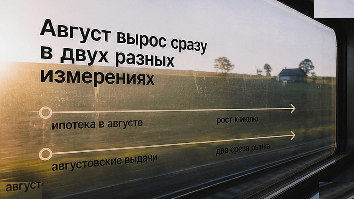 Два среза роста ипотечного рынка в августе