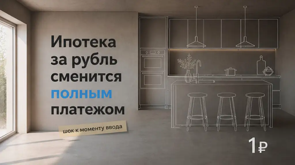 Траншевая ипотека за рубль откладывает полный платёж к вводу дома