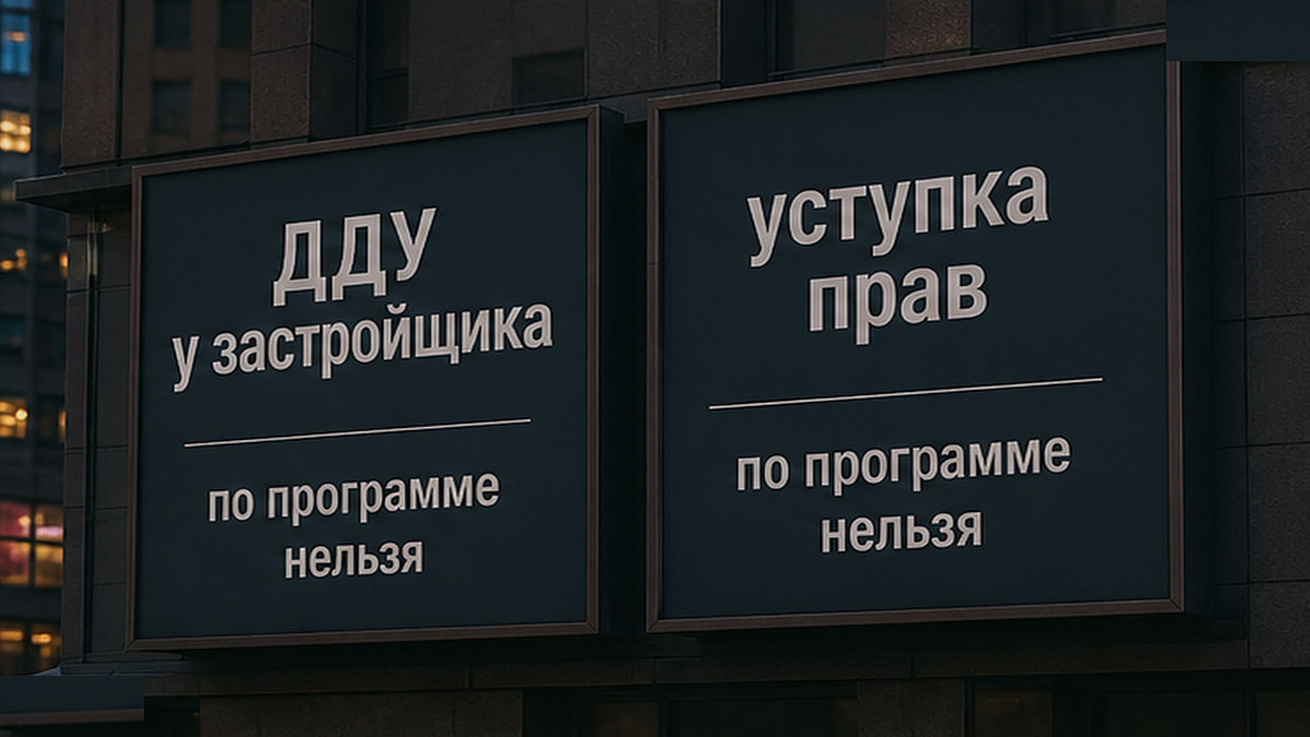 Схема различий между ДДУ у застройщика и уступкой прав для семейной ипотеки